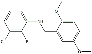 3-chloro-N-[(2,5-dimethoxyphenyl)methyl]-2-fluoroaniline 结构式