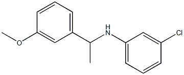 3-chloro-N-[1-(3-methoxyphenyl)ethyl]aniline 结构式