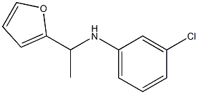3-chloro-N-[1-(furan-2-yl)ethyl]aniline 结构式