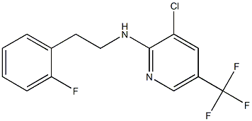 3-chloro-N-[2-(2-fluorophenyl)ethyl]-5-(trifluoromethyl)pyridin-2-amine 结构式