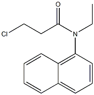 3-chloro-N-ethyl-N-(naphthalen-1-yl)propanamide 结构式