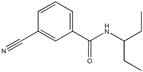 3-cyano-N-(1-ethylpropyl)benzamide 结构式