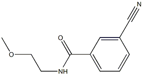 3-cyano-N-(2-methoxyethyl)benzamide 结构式