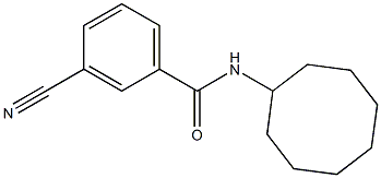 3-cyano-N-cyclooctylbenzamide 结构式
