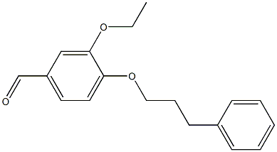 3-ethoxy-4-(3-phenylpropoxy)benzaldehyde 结构式