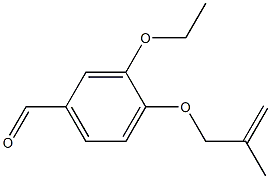 3-ethoxy-4-[(2-methylprop-2-enyl)oxy]benzaldehyde 结构式