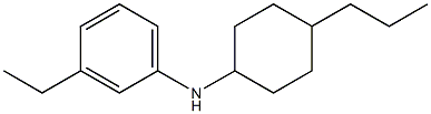 3-ethyl-N-(4-propylcyclohexyl)aniline 结构式