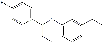 3-ethyl-N-[1-(4-fluorophenyl)propyl]aniline 结构式