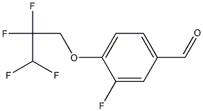 3-fluoro-4-(2,2,3,3-tetrafluoropropoxy)benzaldehyde 结构式