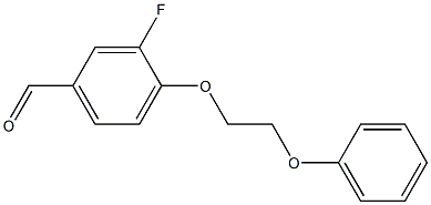 3-fluoro-4-(2-phenoxyethoxy)benzaldehyde 结构式