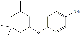 3-fluoro-4-[(3,3,5-trimethylcyclohexyl)oxy]aniline 结构式