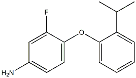 3-fluoro-4-[2-(propan-2-yl)phenoxy]aniline 结构式