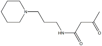 3-oxo-N-[3-(piperidin-1-yl)propyl]butanamide 结构式