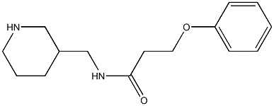 3-phenoxy-N-(piperidin-3-ylmethyl)propanamide 结构式