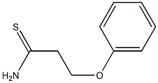 3-phenoxypropanethioamide 结构式