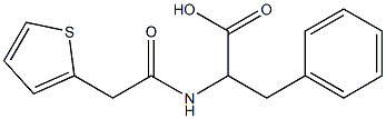 3-phenyl-2-[(thien-2-ylacetyl)amino]propanoic acid 结构式