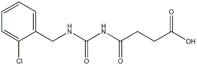 4-({[(2-chlorophenyl)methyl]carbamoyl}amino)-4-oxobutanoic acid 结构式