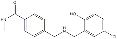 4-({[(5-chloro-2-hydroxyphenyl)methyl]amino}methyl)-N-methylbenzamide 结构式