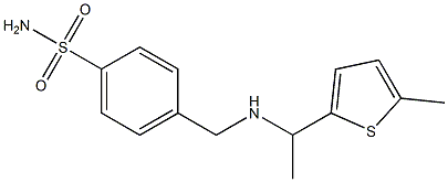 4-({[1-(5-methylthiophen-2-yl)ethyl]amino}methyl)benzene-1-sulfonamide 结构式