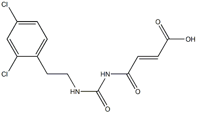 4-({[2-(2,4-dichlorophenyl)ethyl]carbamoyl}amino)-4-oxobut-2-enoic acid 结构式