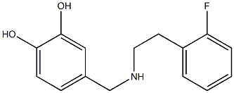 4-({[2-(2-fluorophenyl)ethyl]amino}methyl)benzene-1,2-diol 结构式