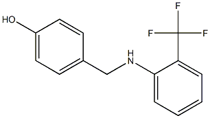 4-({[2-(trifluoromethyl)phenyl]amino}methyl)phenol 结构式