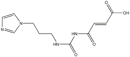 4-({[3-(1H-imidazol-1-yl)propyl]carbamoyl}amino)-4-oxobut-2-enoic acid 结构式