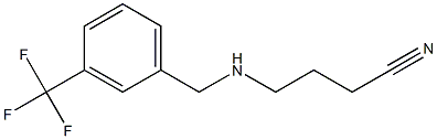 4-({[3-(trifluoromethyl)phenyl]methyl}amino)butanenitrile 结构式