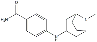 4-({8-methyl-8-azabicyclo[3.2.1]octan-3-yl}amino)benzamide 结构式
