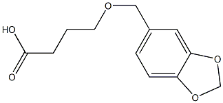 4-(1,3-benzodioxol-5-ylmethoxy)butanoic acid 结构式