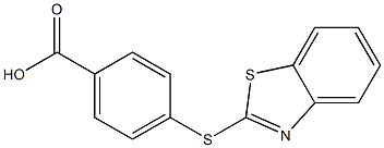 4-(1,3-benzothiazol-2-ylsulfanyl)benzoic acid 结构式