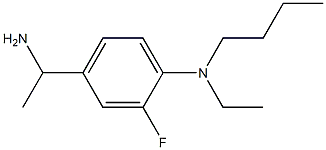 4-(1-aminoethyl)-N-butyl-N-ethyl-2-fluoroaniline 结构式