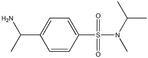 4-(1-aminoethyl)-N-methyl-N-(propan-2-yl)benzene-1-sulfonamide 结构式