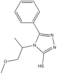 4-(1-methoxypropan-2-yl)-5-phenyl-4H-1,2,4-triazole-3-thiol 结构式