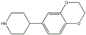 4-(2,3-dihydro-1,4-benzodioxin-6-yl)piperidine 结构式