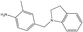 4-(2,3-dihydro-1H-indol-1-ylmethyl)-2-methylaniline 结构式