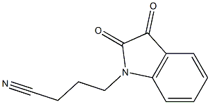 4-(2,3-dioxo-2,3-dihydro-1H-indol-1-yl)butanenitrile 结构式