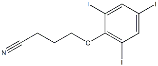 4-(2,4,6-triiodophenoxy)butanenitrile 结构式
