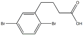 4-(2,5-dibromophenyl)butanoic acid 结构式