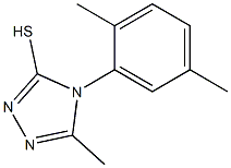 4-(2,5-dimethylphenyl)-5-methyl-4H-1,2,4-triazole-3-thiol 结构式