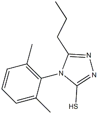 4-(2,6-dimethylphenyl)-5-propyl-4H-1,2,4-triazole-3-thiol 结构式