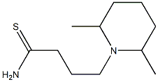 4-(2,6-dimethylpiperidin-1-yl)butanethioamide 结构式