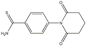 4-(2,6-dioxopiperidin-1-yl)benzene-1-carbothioamide 结构式