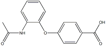 4-(2-acetamidophenoxy)benzoic acid 结构式