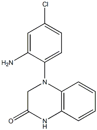 4-(2-amino-4-chlorophenyl)-1,2,3,4-tetrahydroquinoxalin-2-one 结构式