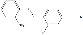 4-(2-aminophenoxymethyl)-3-fluorobenzonitrile 结构式