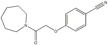 4-(2-azepan-1-yl-2-oxoethoxy)benzonitrile 结构式