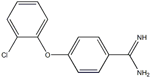 4-(2-chlorophenoxy)benzene-1-carboximidamide 结构式