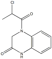 4-(2-chloropropanoyl)-1,2,3,4-tetrahydroquinoxalin-2-one 结构式