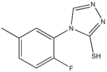 4-(2-fluoro-5-methylphenyl)-4H-1,2,4-triazole-3-thiol 结构式